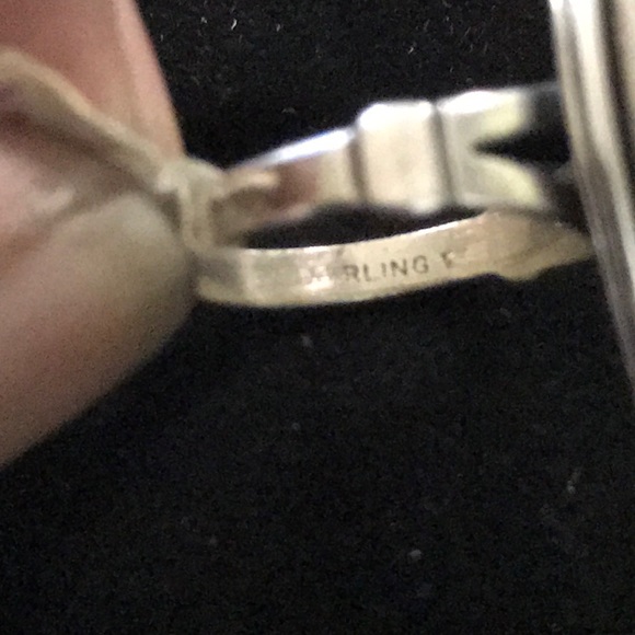 Sterling Silver Vintage Paua Shell Navajo solid Ring - Picture 6 of 6